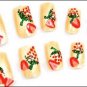 2 Strawberry Canes Doll House Mini Nail Art#68
