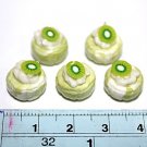 Set of 5pcs Mini Cake  Doll house Miniature NBR70