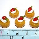 Set of 5pcs Mini Cake  Doll house Miniature NBR69