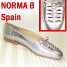 Woven Silver Flats by Norma B - Made in Spain - Retail $109 - YOUR PRICE $11.99 - Sz 8