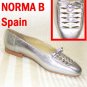 Woven Silver Flats by Norma B - Made in Spain - Retail $109 - YOUR PRICE $11.99 - Sz 8