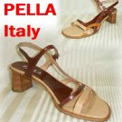 Unique Tri-Tone Strappy Sandals Pumps - Pella Italy - Retail $145 - YOUR PRICE $24.99 - 8M