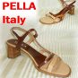 Unique Tri-Tone Strappy Sandals Pumps - Pella Italy - Retail $145 - YOUR PRICE $24.99 - 8M