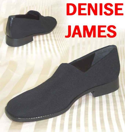 Black Stretch SlipOn Loafers by Denise James - Retail $115 - YOUR PRICE $19.99 - sz 6N