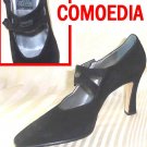 Runway Handmade Italian Pumps - Black Suede - Retail $399 - YOUR PRICE $59.99 - sz 9.5