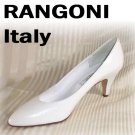 Simply Chic White Pumps by Rangoni Italy - Retail $136 - YOUR PRICE $22.99 - sz 9.5 AAA