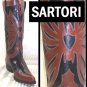Incredible Western style boots by Sartore Paris - Retail $765 - YOUR PRICE $169.99 - sz 6.5
