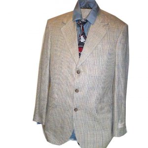Haggar Linen Blend Houndstooth Sport Coat - Your Price $29.99 - Retail$199 - 38R