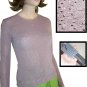 Lance Karesh Delicate Beaded Mauve Sweater - $19.99 - Retail $165 - sz S