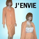 J'Envie Pastel Tangerine Suit - Slimming - $54.99 - Retail $400 - sz 18
