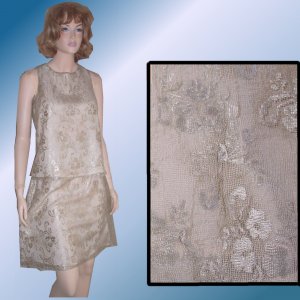 Beige Layered Lace 2pc Tent Dress by Revue - $24.99 - Retail $210 - sz 6