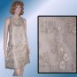 Beige Layered Lace 2pc Tent Dress by Revue - $24.99 - Retail $210 - sz 6