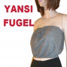 Chamois Suede Tube Top Camisole by Yansi Fugel * Small $24.99 - Retail $245