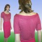 Nara Maglie Italian Crop Sweater * Sexy Wide Neck * x-large * $25.99 - Retail $159