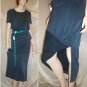 CYNTHIA MAX * Lake Blue Tweed 2-pc Maxi Dress * sz S * YOUR PRICE $19.99 * Retail $140