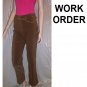 Sueded Hippy Pants wChain Belt by Work Order *YOUR PRICE $14.99 *Retail $120 * sz 10