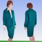 Woven Silk 'Kimono' Suit by Ann May * Aqua * YOUR PRICE $32.99 * Retail $390 * sz 6-8