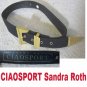 Designer Belt * CIAOSPORT by Sandra Roth * Black wBold Brass * small