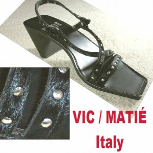 sz 8 - Gothic Pony Heels Sandals by VIc Matie Italy - YOUR PRICE $34.99 - Retail $168