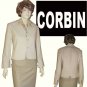 MSRP $305 - sz 8 Beige Blazer by Corbin Collection - YOUR PRICE $29.99