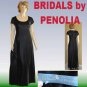 sz S UNWORN Vintage Velvet Gown * Bridals by Penolia * Dark Gray