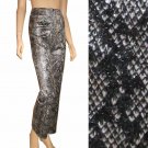 Python Pants * sz 2 Retail $156 by Trio New York * Wet Look