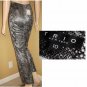 Python Pants * sz 2 Retail $156 by Trio New York * Wet Look