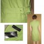 80s "Mod" Lime Linen Dress - UNOWN orig $250 by Kelly Graham - sz M