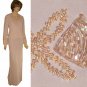 MAGALI Mother of the Bride Formal Beaded Suit MSRP $360 - sz 10 - Pale Peach