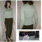 IRIS SINGER * Body-Hugger Bulky PulloverSweater - Mint - sz S