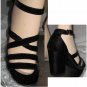 sz 9-1/2 - KENNETH COLE Black Velvet Pumsp 3-1/2" heel $39.99 - Retail $245