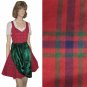 Scotch Plaid Bavarian Dirndl by Wendelstein - sz M