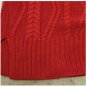 Red Cable Knit Tunic Sweater Shell by Dana B & Karen - size M - Retail $118