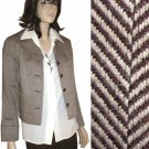 sz 4 Wool-Silk Crop Tweed Blazer by August Silk - Your Price $24.99 MSRP $199
