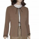 sz 8 Tie-Up Blazer - So Cute by Margaret M - Tan $31.99 - Retail $236