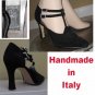 Handmade Italian Black Suede Pumps $69.99 - Retail $450 - sz 10