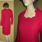 sz 12 ANNE CRIMMINS Red Beaded Dress $45.99 - Retail $320