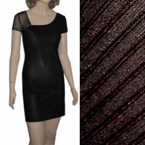 sz 6 - Curve-hugging Spandex Cocktail Dress - black by Bibbo $29.99 - MSRP $212
