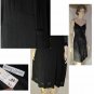 sz 10 ROUGE a LEVRES Italian Gauzy Wool Layered Dress - Black $89.99 - Retail $680