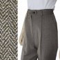 sz 4 - JON TAGIA Herringbone Tweed Wool Pants $45.99 - MSRP $319
