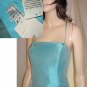 sz 10 SOUTHERN BELLE Satin Gown - Low Back by Chetta B - Aqua