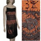 sz 6 CHANTILLY LACE over BRONZE SATIN Cocktail Dress by After Five $29.99 - List Price $268