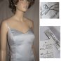 sz 8 KATHLIN ARGIRO Silvery-Gray Satin Gown $49.99 - List Price $378