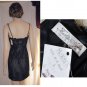 sz 6 KATHLIN ARGIRO Black Lace Overlay Slip Dress $49.99 - List Price $380