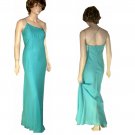 sz 8 - ANDREA POLIZZI Shimmery Single Shoulder Gown - Aqua - $46.99 - Retail $320