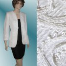 sz 4 CHEETA B - Black/white linen dress suit $69.99 - List Price $425