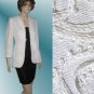 sz 4 CHEETA B - Black/white linen dress suit $69.99 - List Price $425