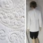 sz 4 CHEETA B - Black/white linen dress suit $69.99 - List Price $425