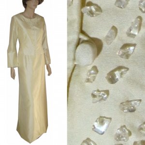 sz 8 MARISA BARATELLI Vanilla Silk Formal Suit $169.99 - List PRice $886