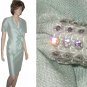 sz 10P Vintage Leslie Fay formal suit UNWORN Steampunk - Seafoam green